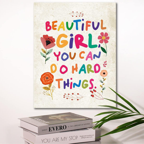Trinx Beautiful Girl You Can Do Amazing Things Wall Art Beautiful Girl You Can Do Amazing Things